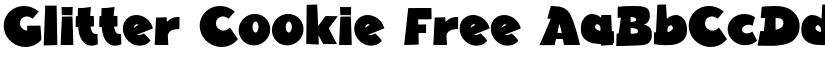 Glitter Cookie Free font
