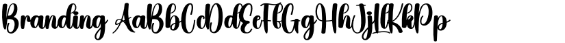 Branding font