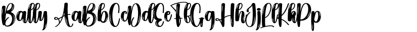 Bally font