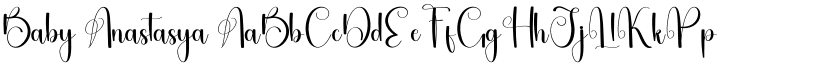 Baby Anastasya font