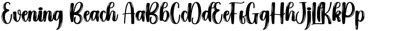 Evening Beach font