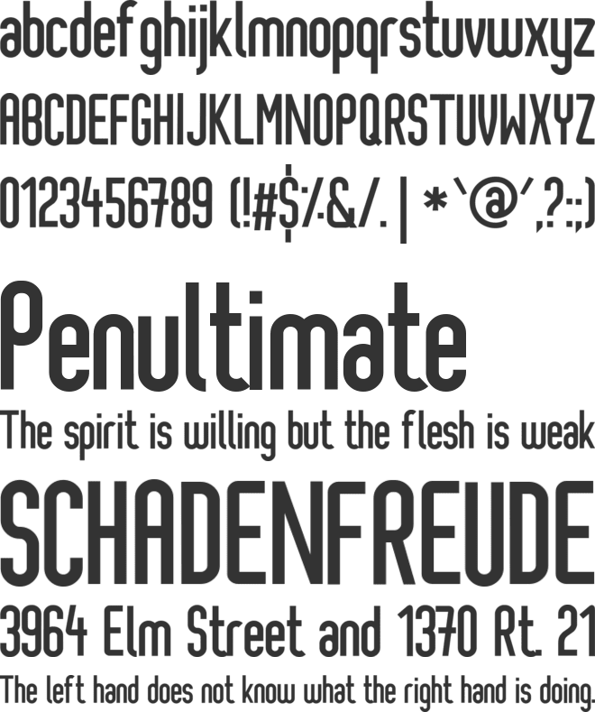 Infomir font preview