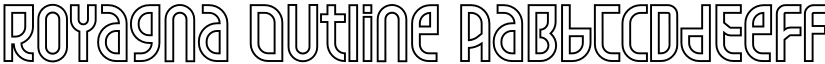 Royagna Outline font