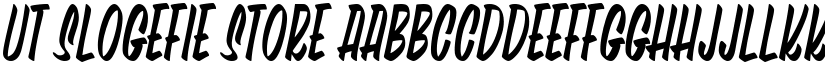 UT Slogefie Store font