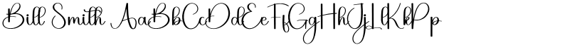 Bill Smith font