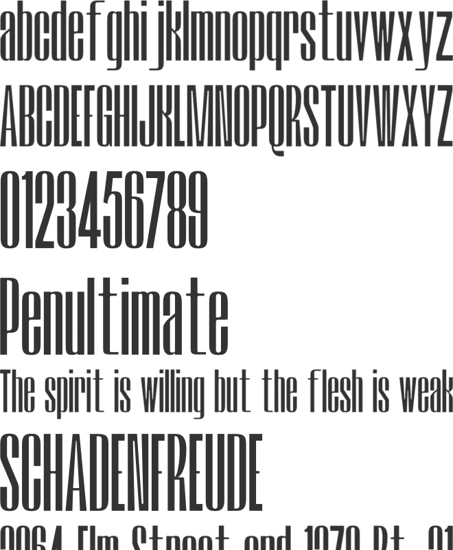 Struic font preview