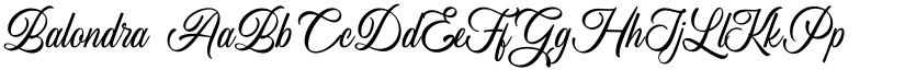 Balondra font