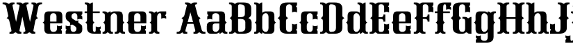 Westner font