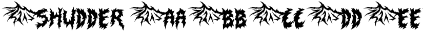 Shudder font