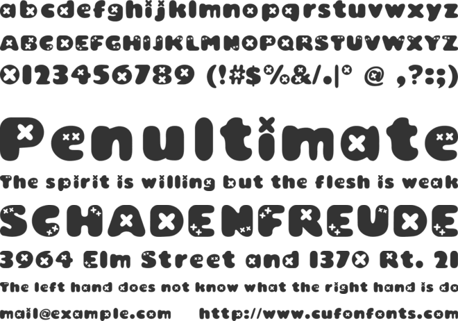 Bambino font preview