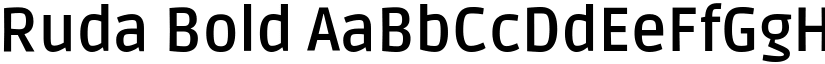Ruda Bold font