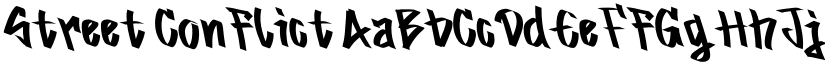 Street Conflict font