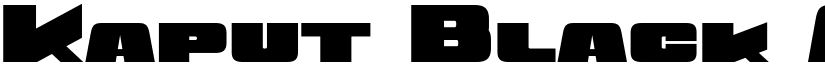 Kaput Black font