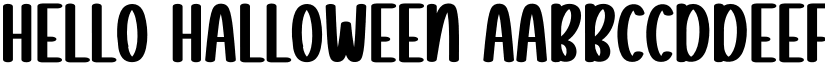 Hello Halloween font