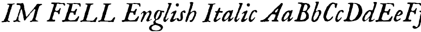 IM FELL English Italic font