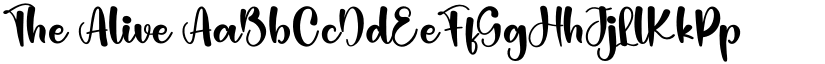 The Alive font