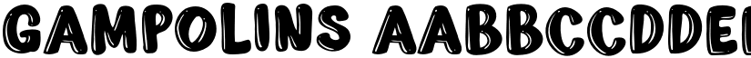 Gampolins font