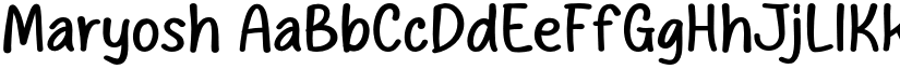 Maryosh font