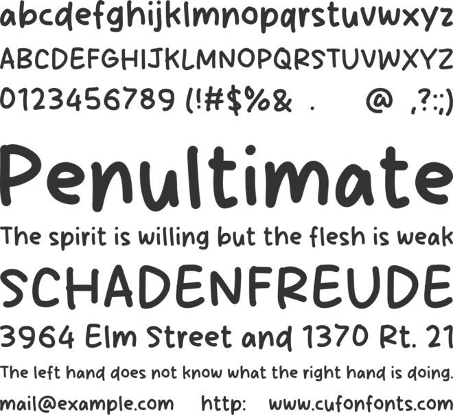 Sunset Friday font preview