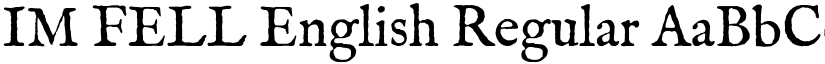 IM FELL English Regular font