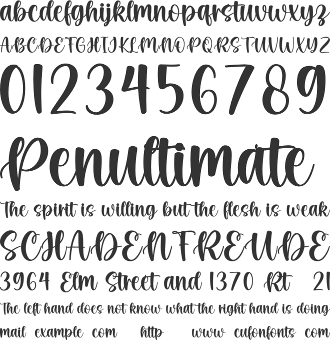 Natural Farmer font preview