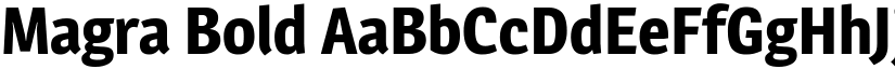 Magra Bold font
