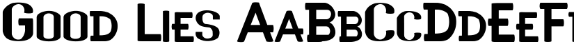 Good Lies font