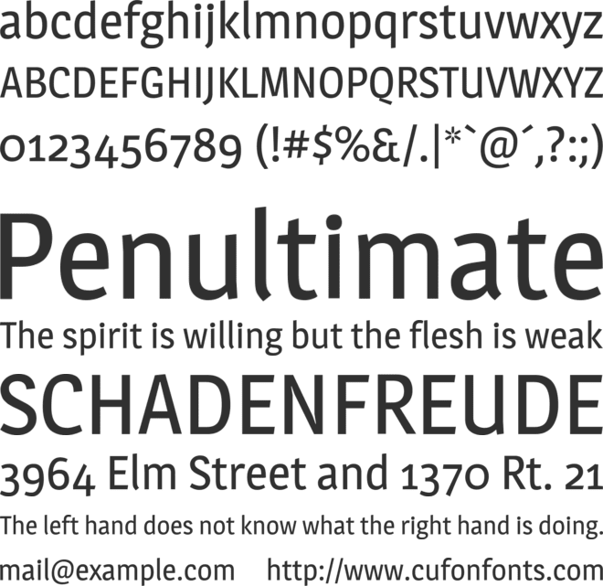 Magra font preview