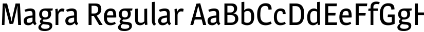 Magra Regular font
