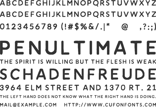 Amnesty font preview