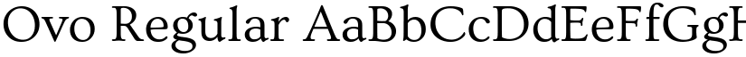 Ovo Regular font