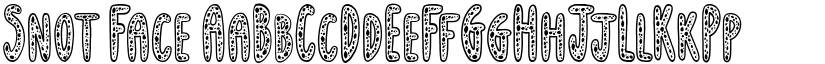 Snot Face font