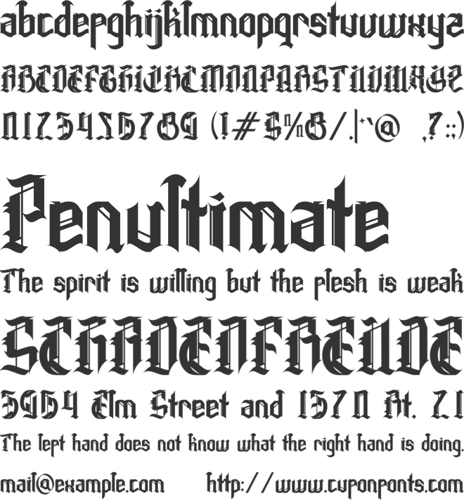 Ectagramz font preview