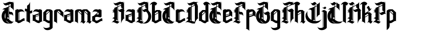 Ectagramz font