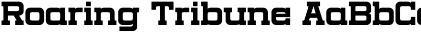 Roaring Tribune font