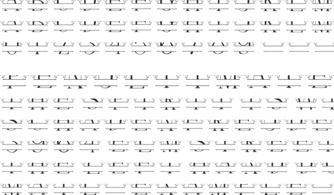 Petite Leaves Line font preview