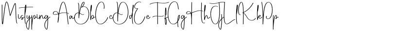 Mistyping font