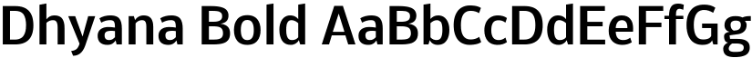 Dhyana Bold font