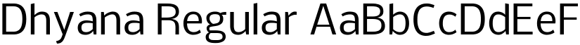 Dhyana Regular font