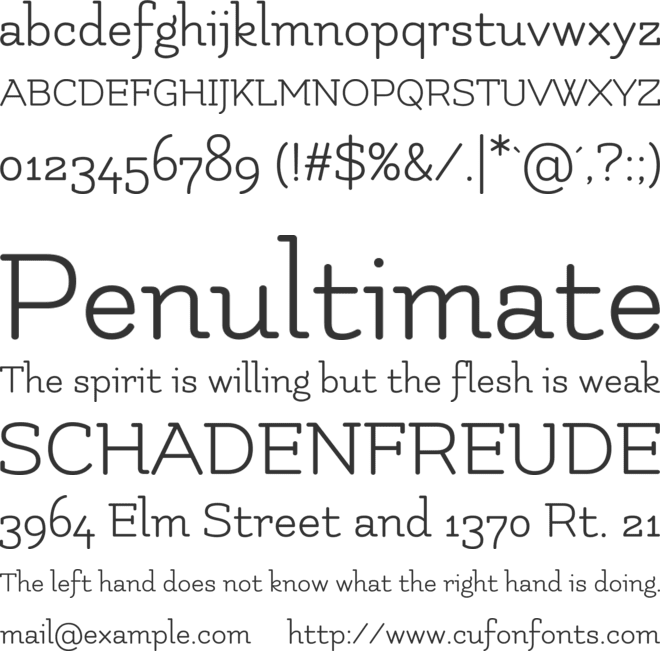 Flamenco font preview