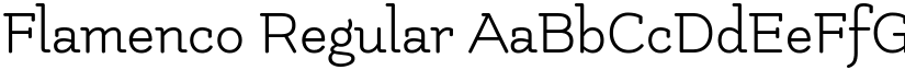 Flamenco Regular font