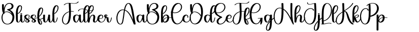 Blissful Father font