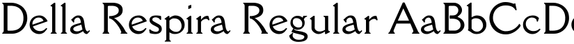 Della Respira Regular font