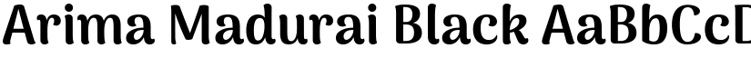 Arima Madurai Black font