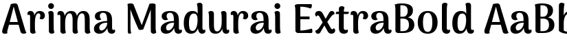 Arima Madurai ExtraBold font