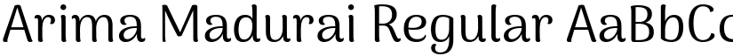 Arima Madurai Regular font