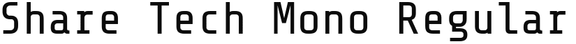 Share Tech Mono font download