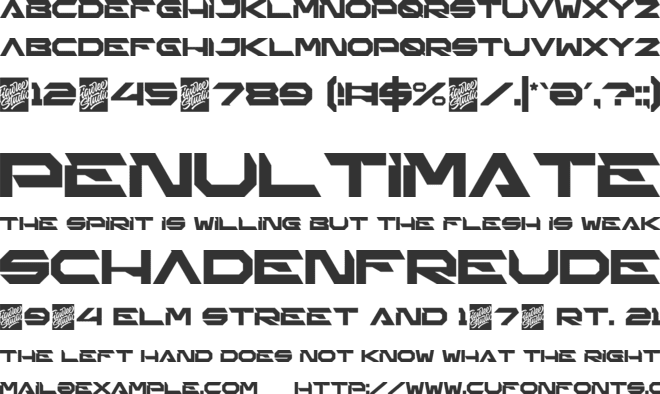 Heat Robox font preview