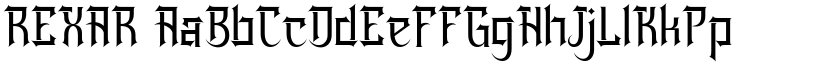REXAR font