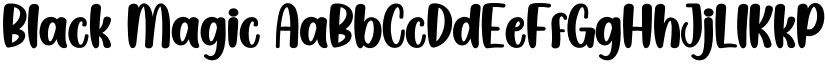 Black Magic font